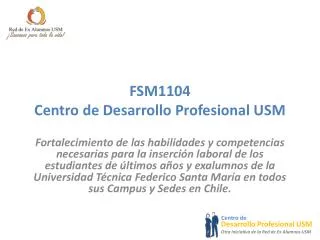fsm1104 centro de desarrollo profesional usm