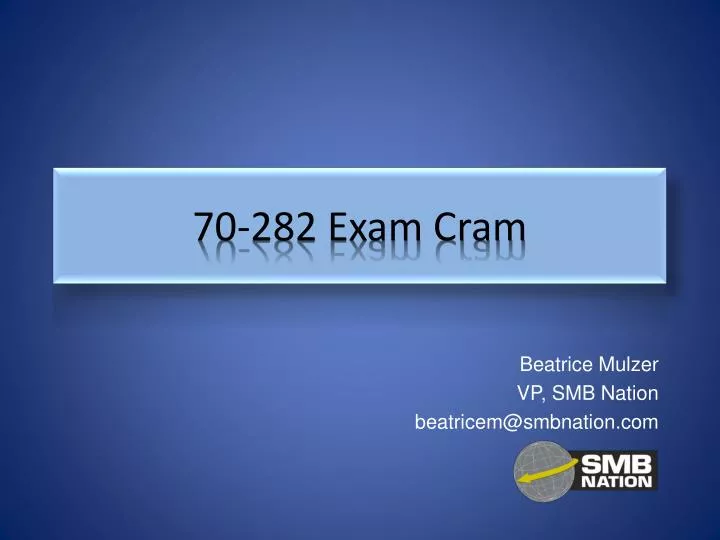 70 282 exam cram