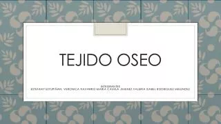 tejido oseo