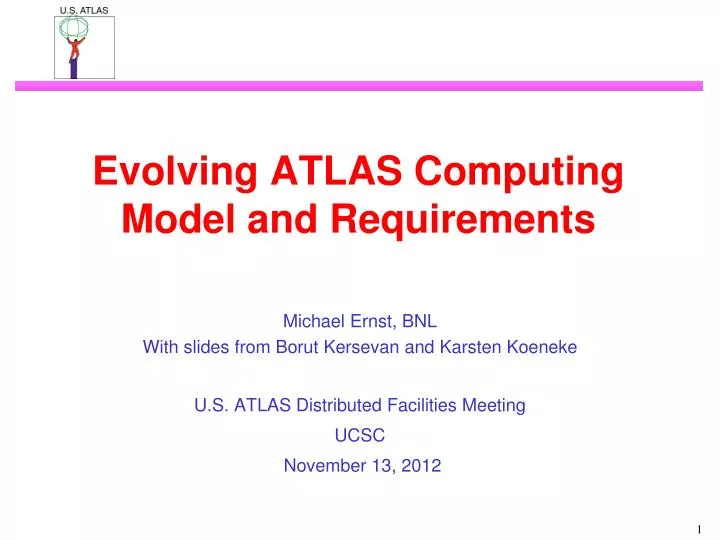 evolving atlas computing model and requirements