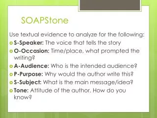 SOAPStone