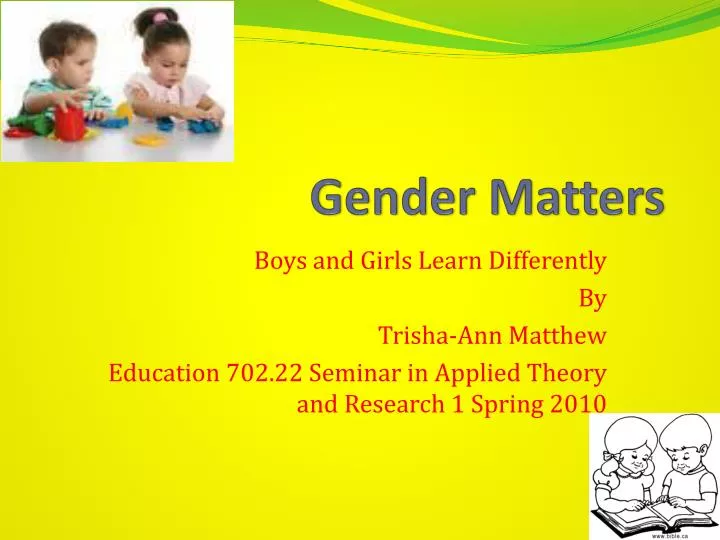 gender matters
