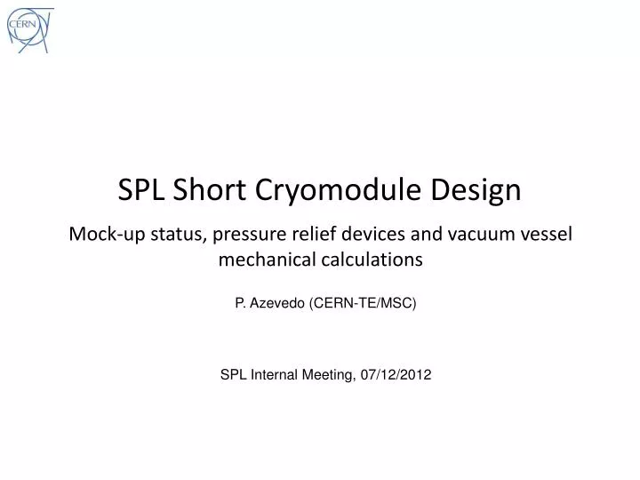 spl short cryomodule design