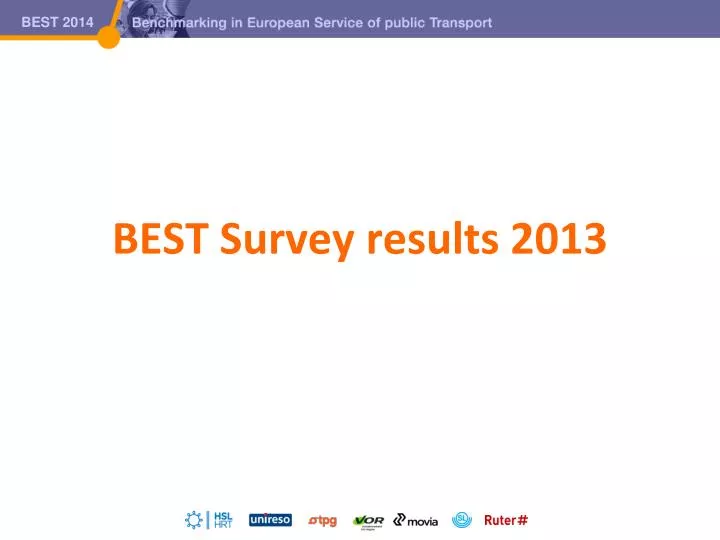 best survey results 2013