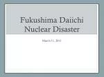 Fukushima Daiichi Nuclear Disaster - slide 1