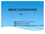 IMAGE CLASSIFICATION - slide 1