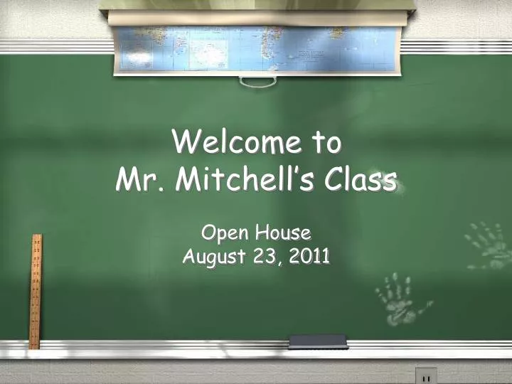 welcome to mr mitchell s class