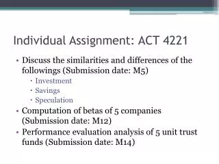 individual assignment act 4221