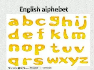 English alphebet