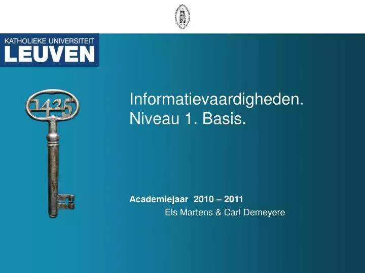 informatievaardigheden niveau 1 basis