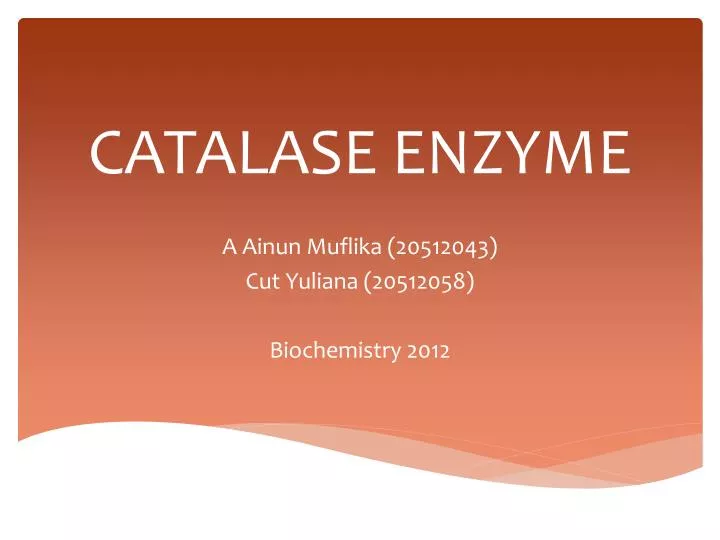 catalase enzyme
