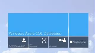 windows azure sql databases