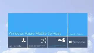 windows azure mobile services