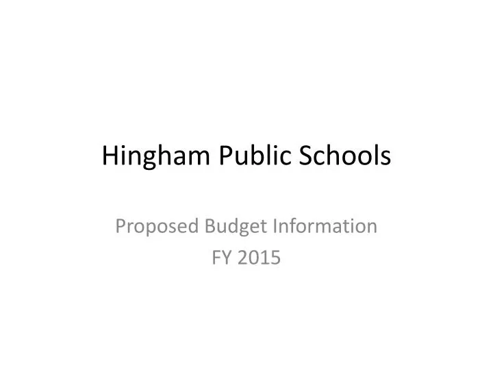 hingham public schools