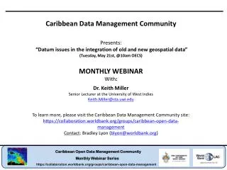 Caribbean Data Management Community Presents: