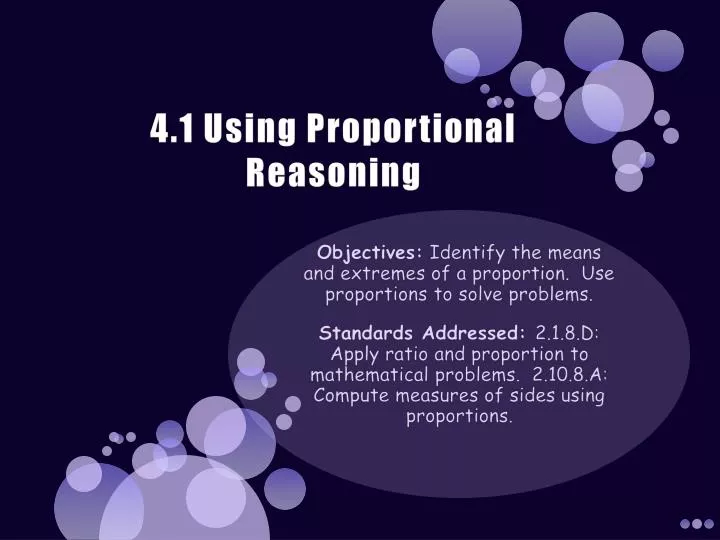 4 1 using proportional reasoning