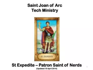Saint Joan of Arc Tech Ministry
