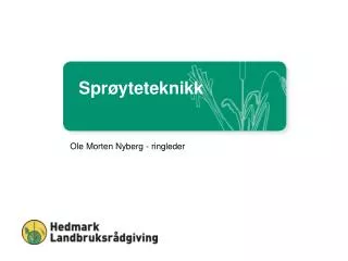 Sprøyteteknikk