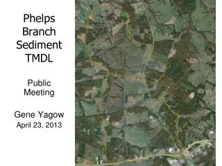 Phelps Branch Sediment TMDL