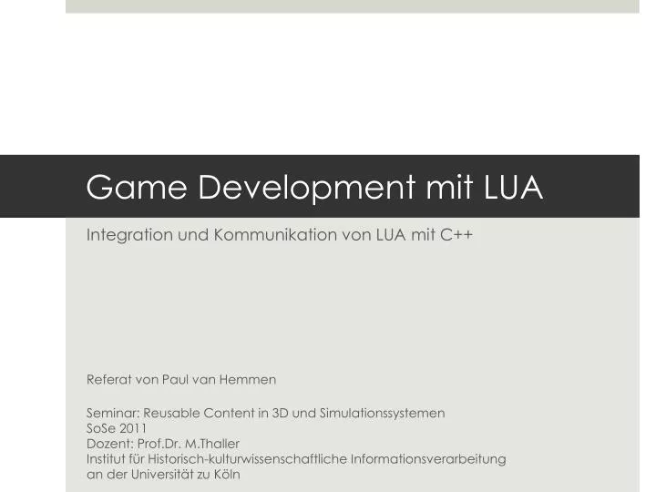game development mit lua