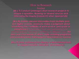 Why do we research?