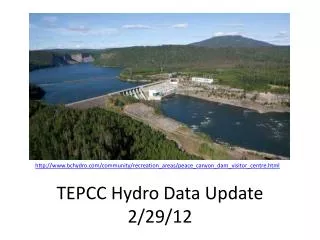 TEPCC Hydro Data Update 2/29/12