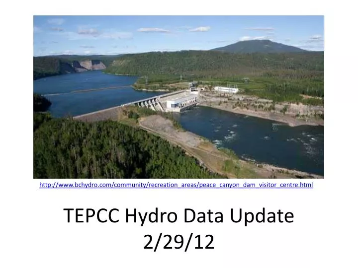 tepcc hydro data update 2 29 12