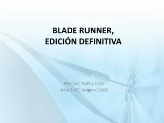 blade runner edici n definitiva