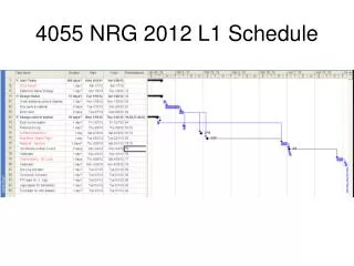 4055 NRG 2012 L1 Schedule