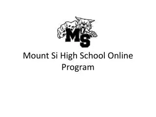 Mount Si High School Online Program