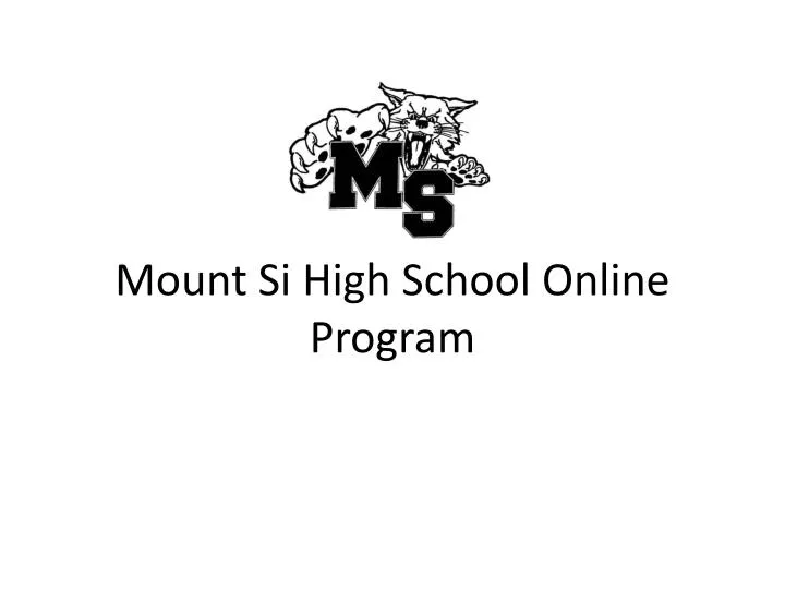 mount si high school online program