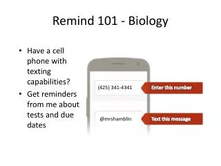 remind 101 biology