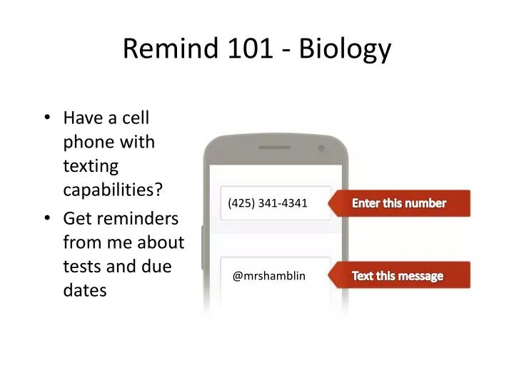 remind 101 biology
