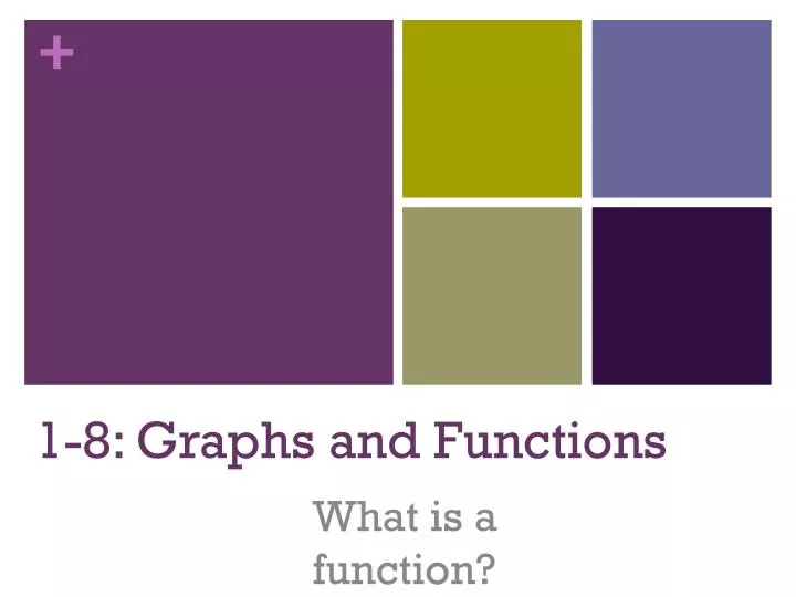 1 8 graphs and functions