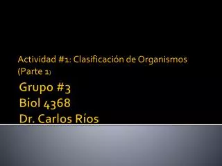 actividad 1 clasificaci n de organismos parte 1