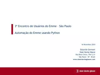 3 encontro de usu rios do emme s o paulo automa o do emme usando python