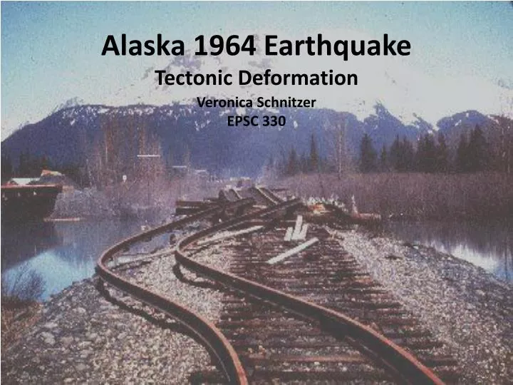 alaska 1964 earthquake tectonic deformation