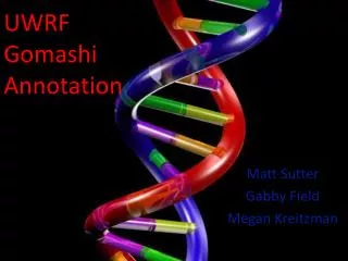UWRF Gomashi Annotation