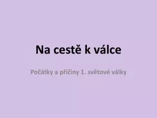 na cest k v lce