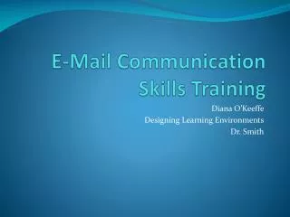 E-Mail Communication Skills Training