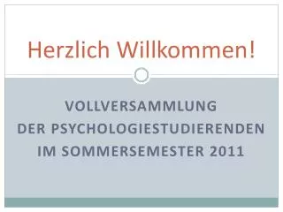 herzlich willkommen