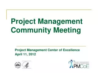 Project Management Community Meeting