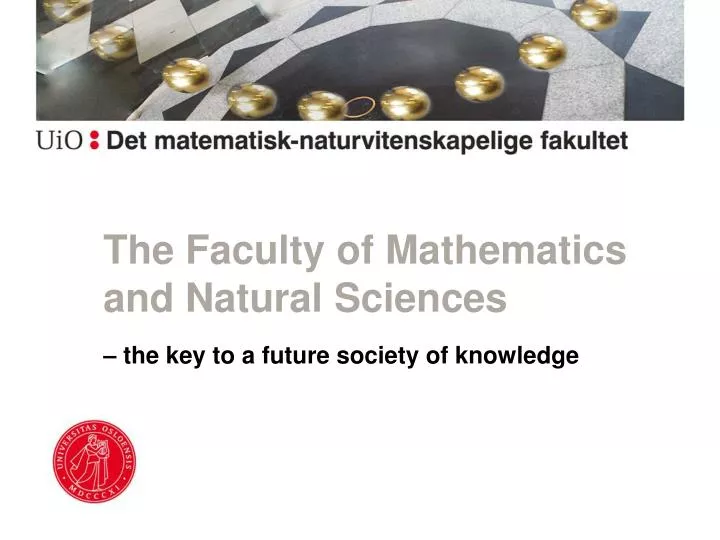 the faculty of mathematics and natural sciences