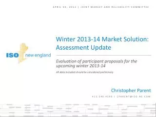 April 30, 2013 | Joint Market and Reliability Committee