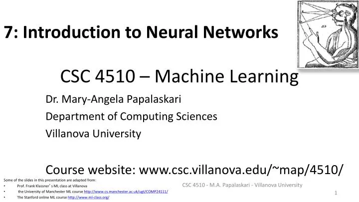 csc 4510 machine learning