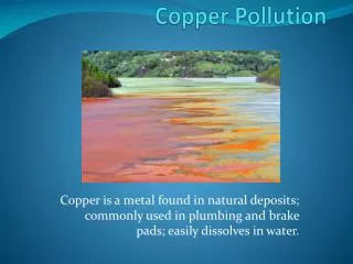 Copper Pollution