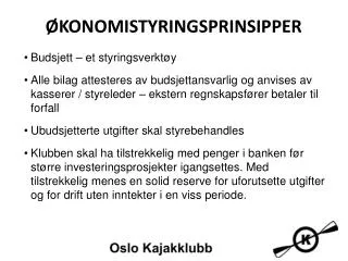 konomistyringsprinsipper