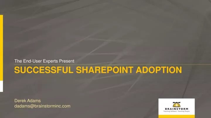 successful sharepoint adoption