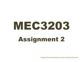 MEC3203