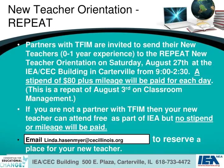 new teacher orientation repeat